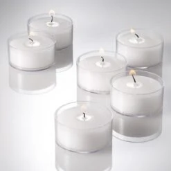 Richland Clear Cup Tealight Candles White Citronella Scented Set Of 50