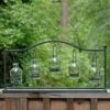 Large Metal Hanging Bottle Candleholder Rack 24"