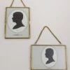 2 Hanging Double Glass Picture Frame 5x7in