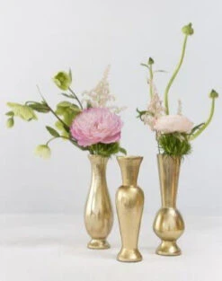 Richland Henna Budvase 2" X 6" Collection (3 Vases)