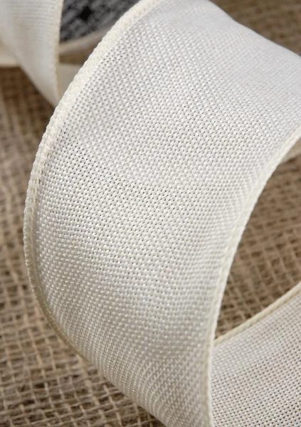 Fine Ivory Burlap Ribbon 3in X 10 Yds 1 Fine Ivory Burlap Ribbon 3in X 10 Yds