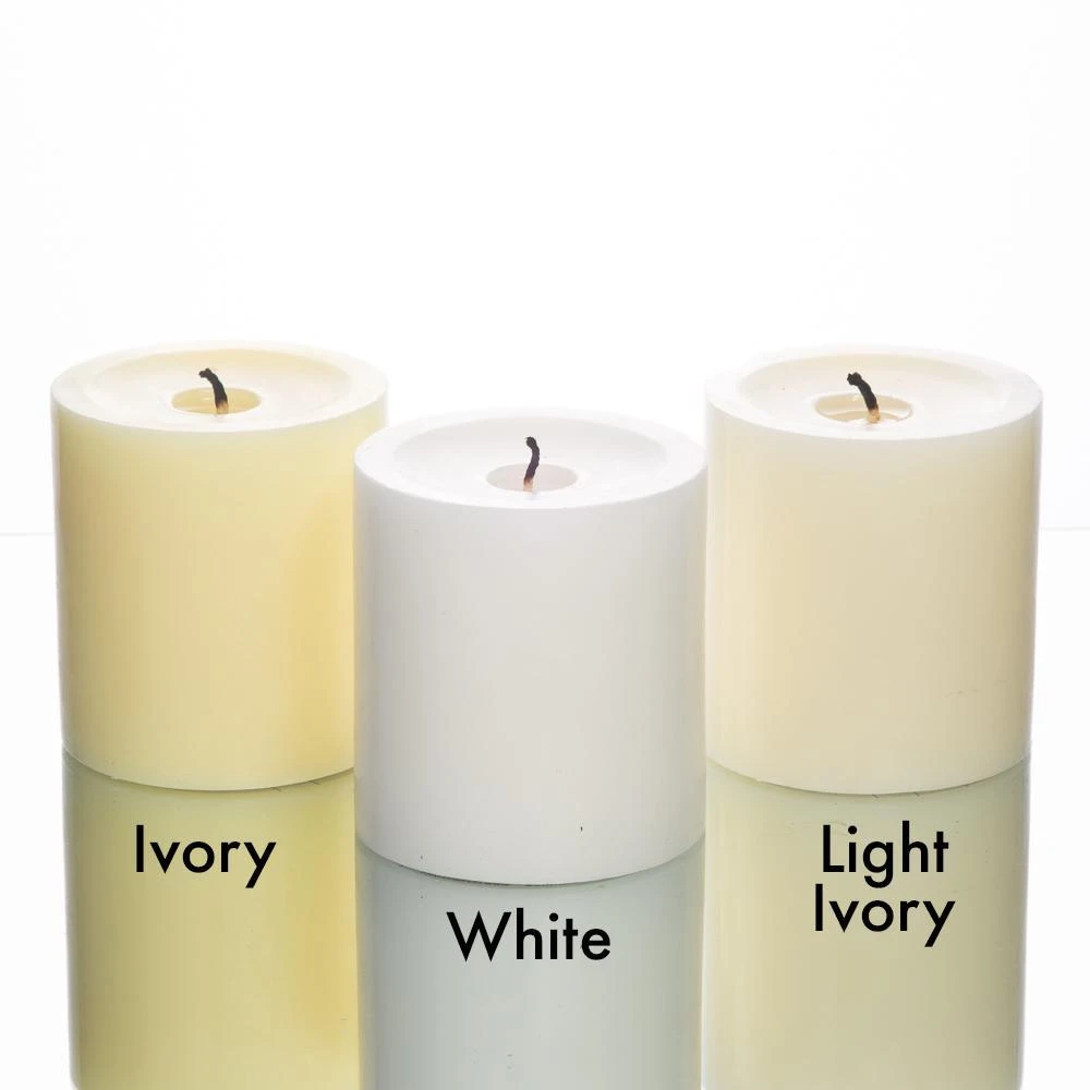 Richland Pillar Candles 3"x9" Light Ivory Set Of 12 2 Richland Pillar Candles 3"x9" Light Ivory Set Of 12 - Image 2