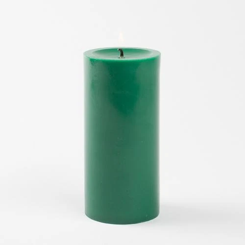 Richland Pillar Candles 3"x6" Dark Green Set Of 12 1 Richland Pillar Candles 3"x6" Dark Green Set Of 12
