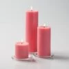 Richland Pillar Candles 3"x3", 3"x6" & 3"x9" Pink Set Of 36