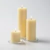 Richland Pillar Candles 3"x3", 3"x6" & 3"x9" Ivory Set Of 3