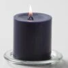 Richland Pillar Candles 3"x3" Navy Blue Set Of 12