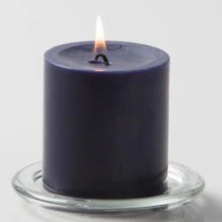 Richland Pillar Candles 3"x3" Navy Blue Set Of 24