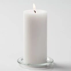 Richland Pillar Candles 3"x6" White Set Of 6