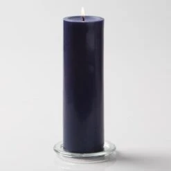 Richland Pillar Candles 3"x9" Navy Blue Set Of 6