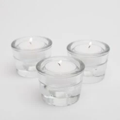 Richland Multi-Use Tealight And Taper Holder Clear Set Of 12