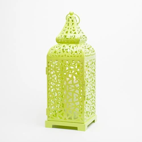 Richland Lime Moroccan Temple Metal Lantern 4 Richland Lime Moroccan Temple Metal Lantern - Image 4