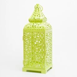 Richland Lime Moroccan Temple Metal Lantern 7 Richland Lime Moroccan Temple Metal Lantern -Candle Glow Deals Store mg 4855