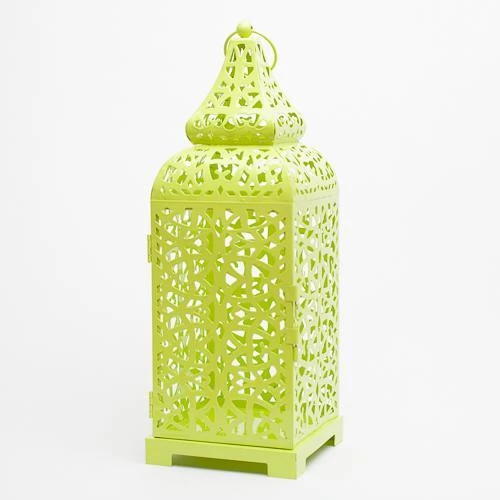 Richland Lime Moroccan Temple Metal Lantern 3 Richland Lime Moroccan Temple Metal Lantern - Image 3