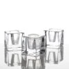 Richland Square Glass Taper Candle Holder 1.6" Set Of 6