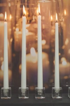 Richland Square Glass Taper Candle Holder 1.6" Set Of 6 5 Richland Square Glass Taper Candle Holder 1.6" Set Of 6 -Candle Glow Deals Store mg 5589 1