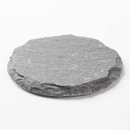 Richland Round Natural Slate Coaster 4" Set Of 12 2 Richland Round Natural Slate Coaster 4" Set Of 12 - Image 2
