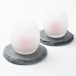 Richland Round Natural Slate Coaster 4" Set Of 12 5 Richland Round Natural Slate Coaster 4" Set Of 12 -Candle Glow Deals Store mg 9121 1