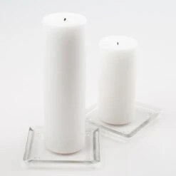 Eastland Square Glass Pillar Plate 5" Set Of 36 -Candle Glow Deals Store mg 9406