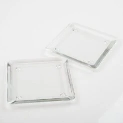 Eastland Square Glass Pillar Plate 5" Set Of 36 -Candle Glow Deals Store mg 9407 1
