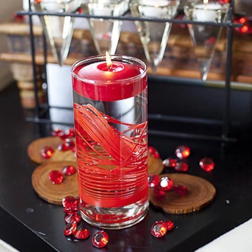 Richland Floating Candles 3" Red Set Of 72 2 Richland Floating Candles 3" Red Set Of 72 - Image 2