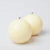 Richland Sphere Candle 3" Ivory Set Of 24