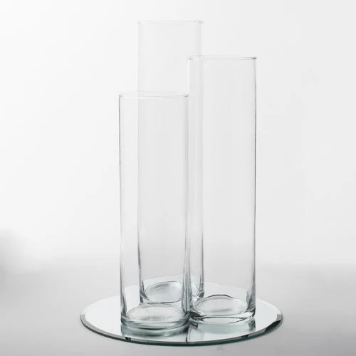 Eastland 12" Mirror And Tall Cylinder Vase Centerpiece Set Of 48 5 Eastland 12" Mirror And Tall Cylinder Vase Centerpiece Set Of 48 - Image 5