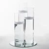 Eastland 12" Mirror And Tall Cylinder Vase Centerpiece With Richland Floating Candles Set Of 84