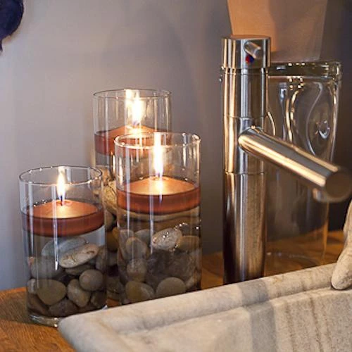 Richland Floating Candles 3" Brown Set Of 24 3 Richland Floating Candles 3" Brown Set Of 24 - Image 3