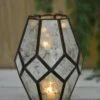 Mid-century Modern Candle Lantern With Chain Hanger