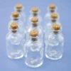 Mini Glass Bottles With Cork 20ml 2.3in (Pack Of 10)