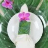 Banana Leaf Napkin Rings Set Of 6