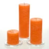 Richland Rustic Pillar Candle 3" X "3, 3" X 6" & 3"x 9" Orange Set Of 36