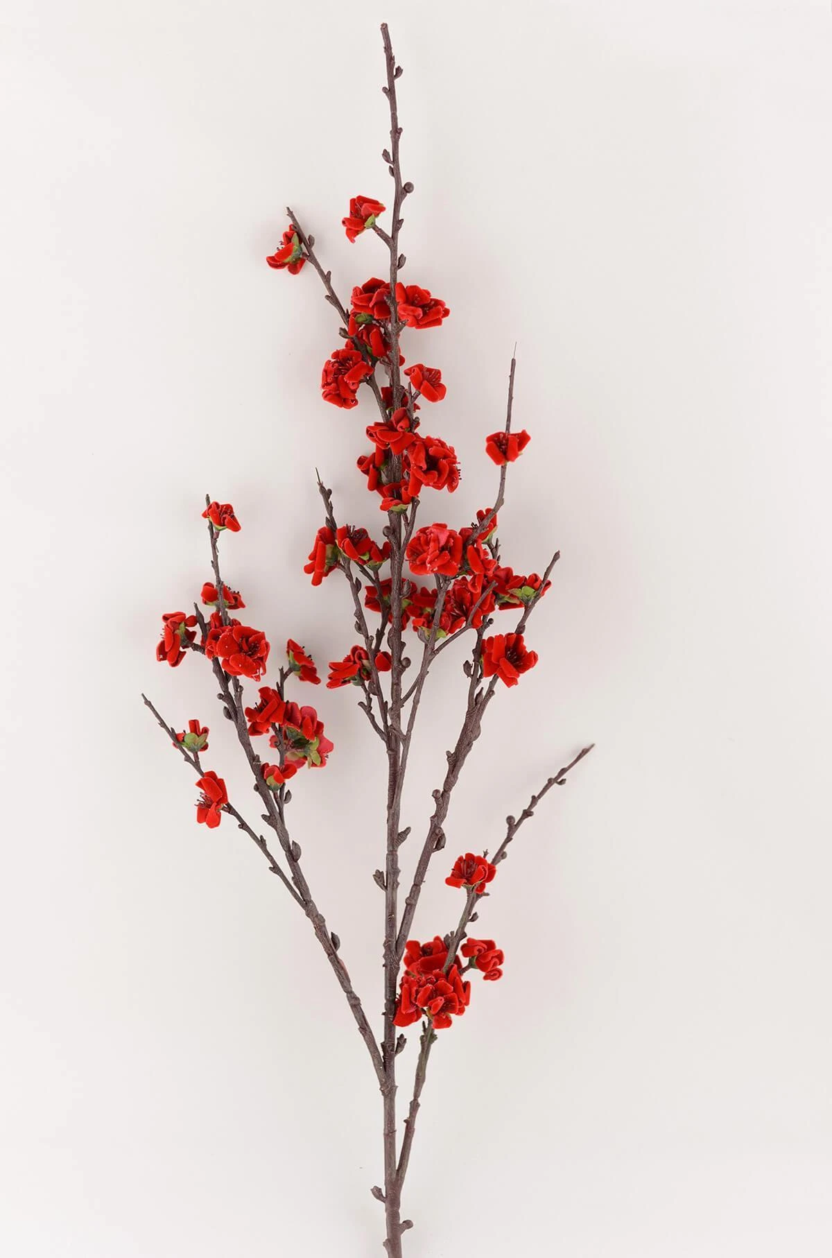 Plum Blossom Spray Red 41in 2 Plum Blossom Spray Red 41in - Image 2