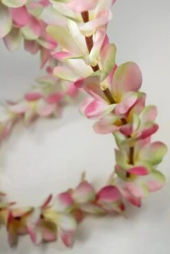 Pink Plumeria Flower Lei -Candle Glow Deals Store plumeria leis pink silk flowers 8