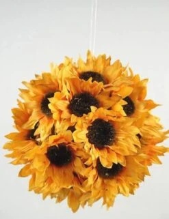 Hanging Sunflower Ball 7"