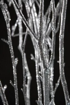 Glittered Silver Birch Tree Branch Bundle 3-4 Ft (4 Branches) 5 Glittered Silver Birch Tree Branch Bundle 3-4 Ft (4 Branches) -Candle Glow Deals Store silver birch branches 3 4 ft 4 branches bundle 3