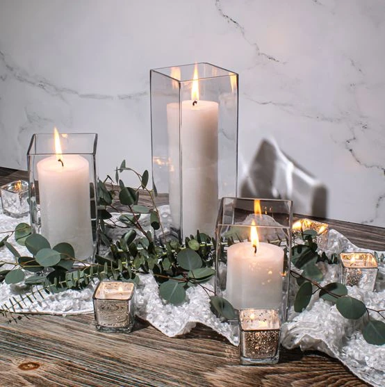 Eastland Square Vases 6", 8" & 12" Set Of 18 4 Eastland Square Vases 6", 8" & 12" Set Of 18 - Image 4