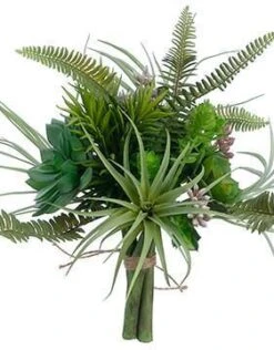 Artificial Succulent Garden Bouquet In Green Tones -Candle Glow Deals Store succulent garden bouquet 11 1 B 3