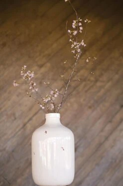 Charleston Jug 11 Inch -Candle Glow Deals Store white stoneware jug vase 11in 8